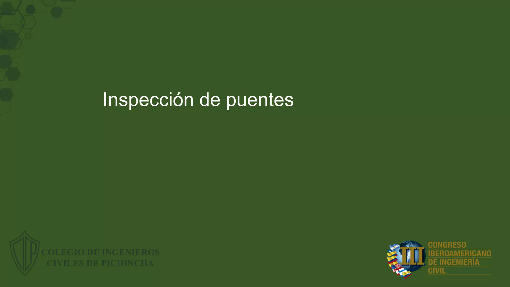 Inspección de puentes
 