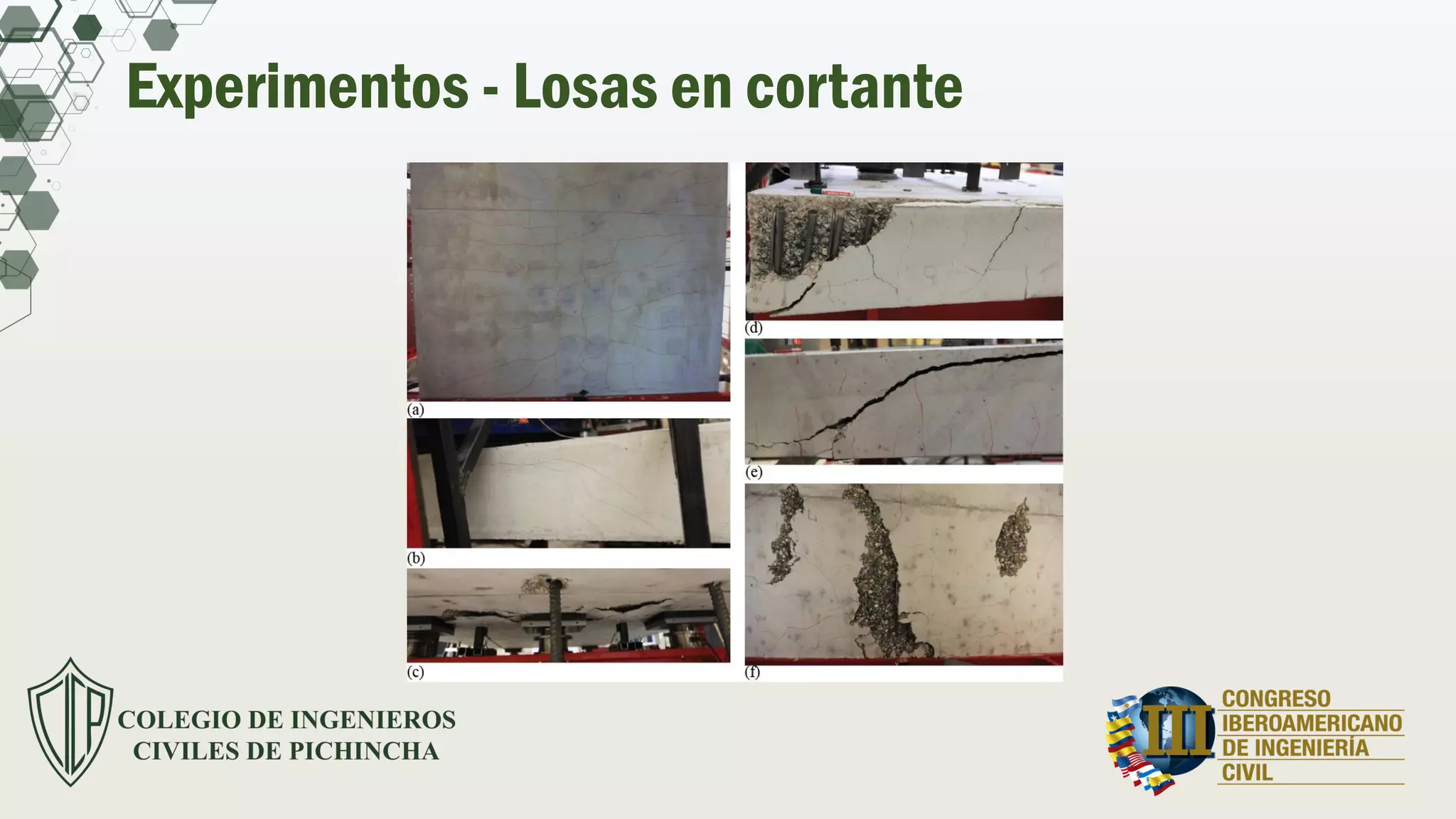 Experimentos - Losas en cortante
 