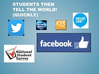 STUDENTS THEN
TELL THE WORLD!
(QUICKLY)
 
