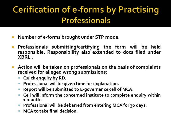 mca circulars and notifications mca mca full form