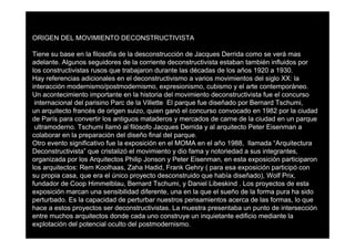 Presentationclase Deconstructivismo