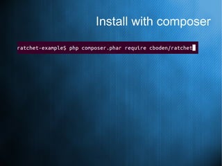Install with composer
 