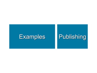 Examples   Publishing
 