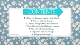 Presentation on climate change | PPTX