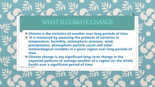 Presentation on climate change | PPTX