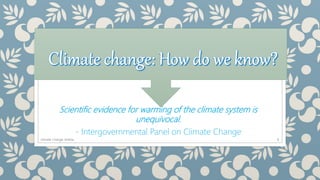 Presentation on climate change | PPTX