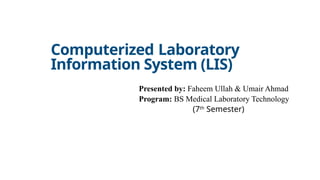 Presentation on computerized laboratory information system.pptx