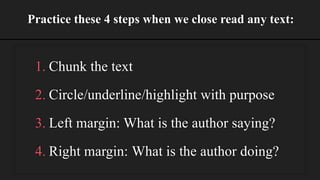 Presentation Close Reading and Annotation.pptx