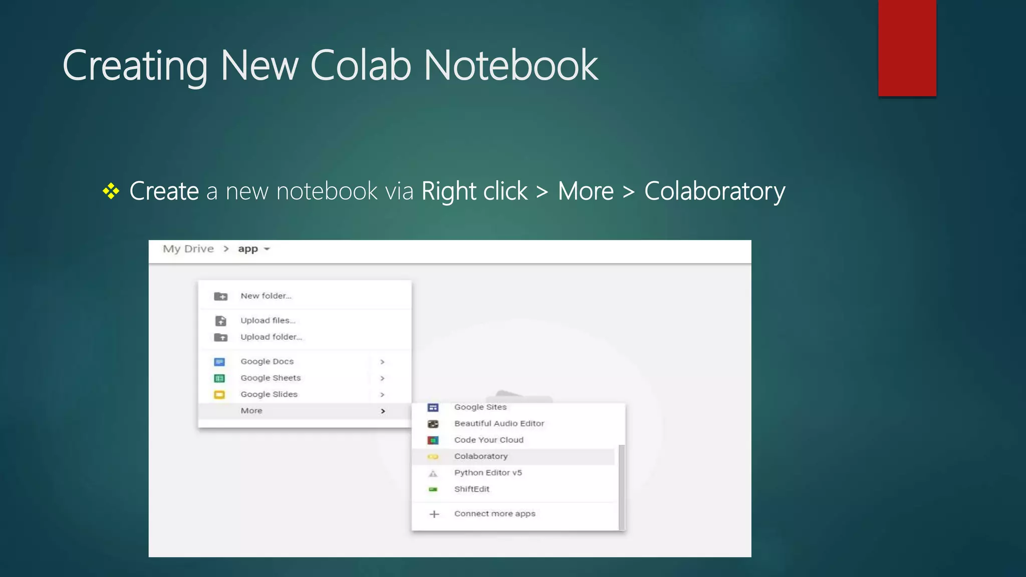 Introduction to using google colab | PPT