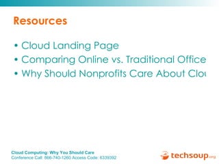 Resources Cloud Landing Page Comparing Online vs. Traditional Office Software  Why Should Nonprofits Care About Cloud Computing? 