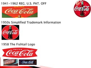 1941-1962 REG. U.S. PAT. OFF
1950s Simplified Trademark Information
1958 The Fishtail Logo
 