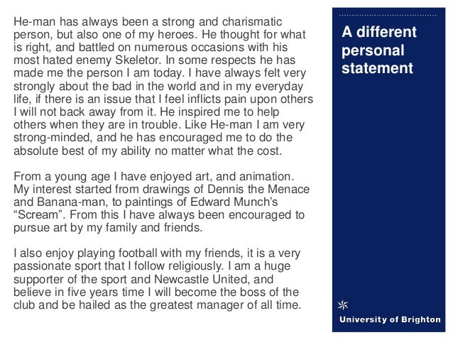 Help me with my personal statement