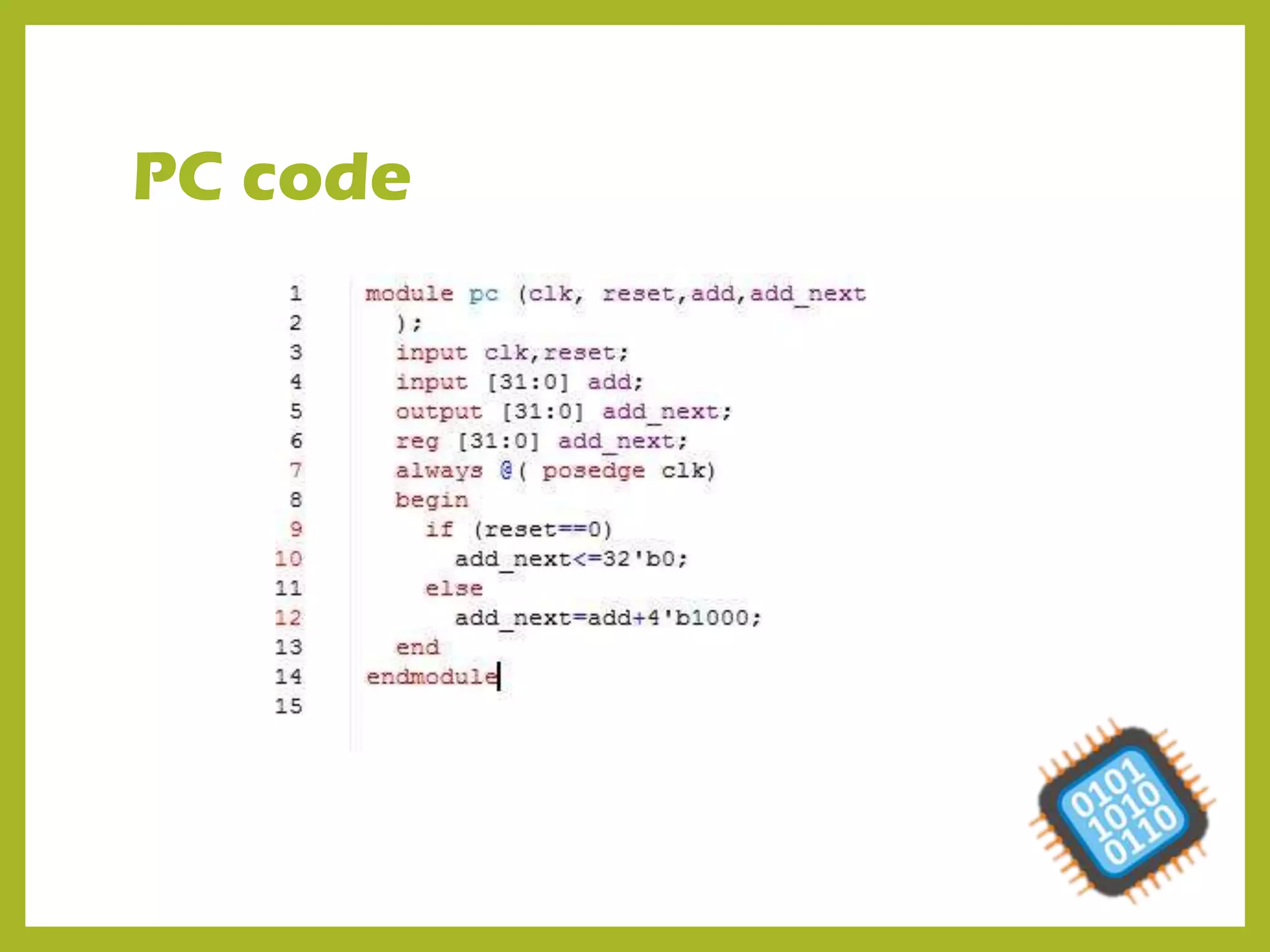 PC code
 
