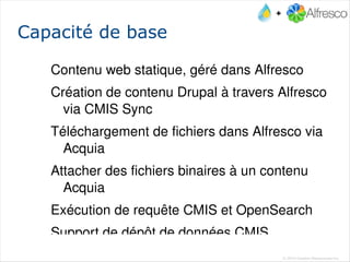 Presentation CMIS Acquia + Alfresco - Confoo2010