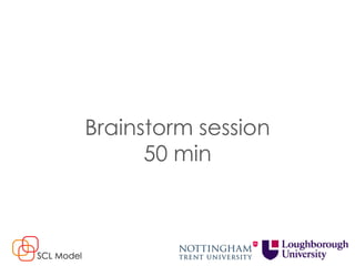 Brainstorm session
50 min
SCL Model
 