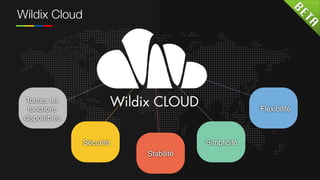 Wildix Cloud
Toutes les
fonctions
disponibles
Sécurité
Stabilité
Simplicité
Flexibilité
 