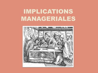 IMPLICATIONS
MANAGERIALES
 