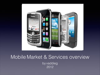 Mobile Market & Services overview
by vaddieg
2012
 