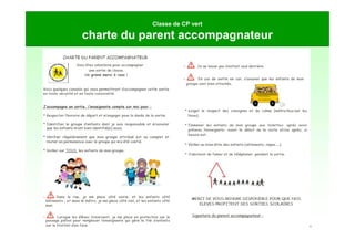 21/09/2019 23
Classe de CP vert
charte du parent accompagnateur
 