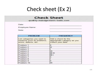 Check sheet (Ex 2)
146
 