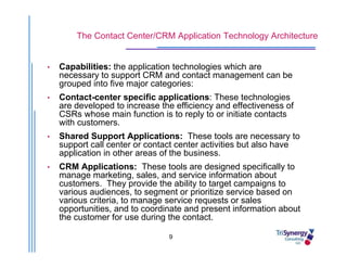 Presentation   CRM In The Contact Center
