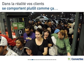 Dans la réalité vos clients
se comportent plutôt comme ça…
 