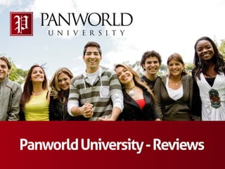 Panworld University - Reviews
 