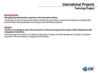 CSI Piemonte international
