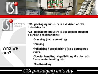 Presentation c si packaging linked in 2012 v3.0 | PPT