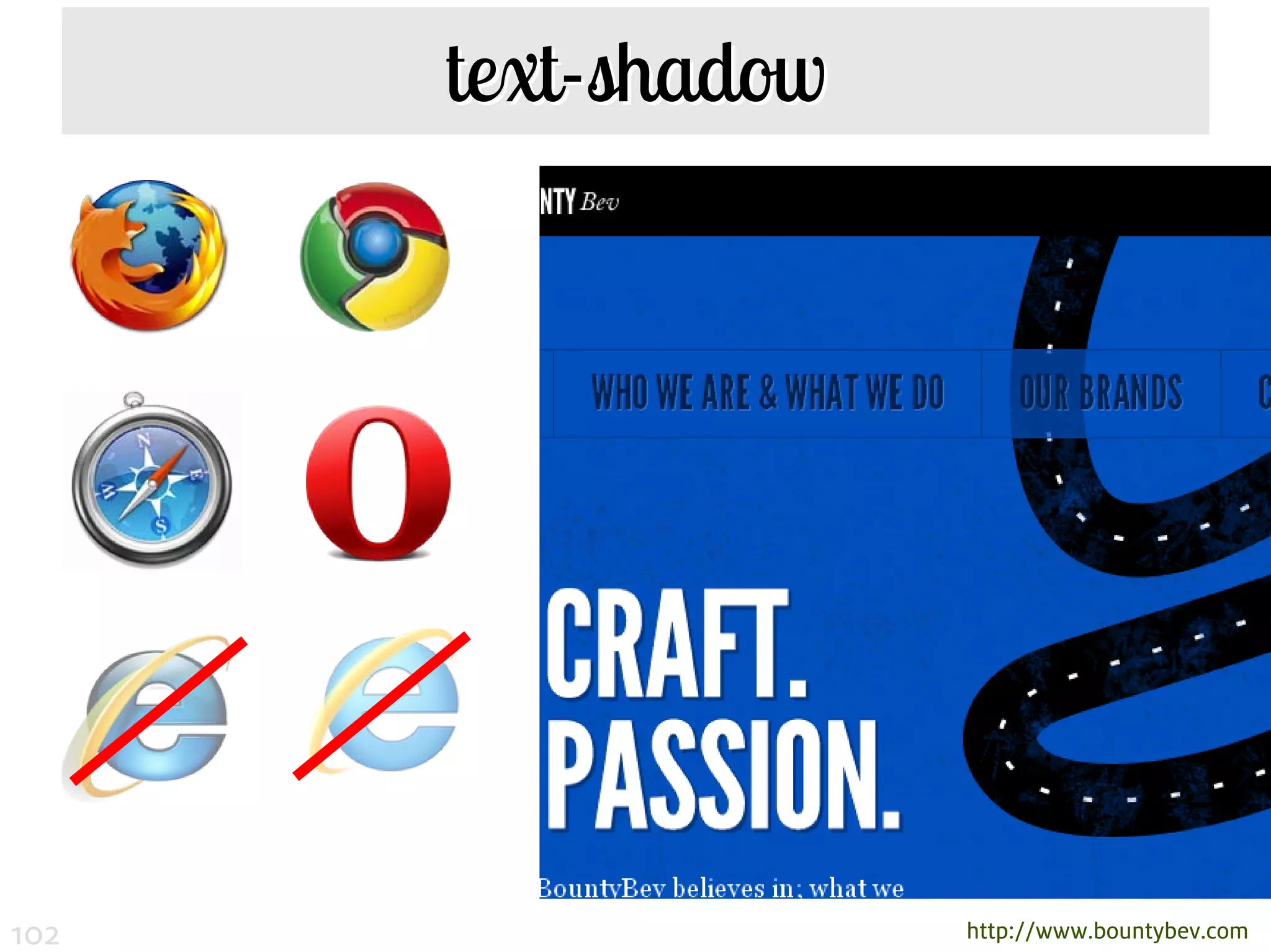 text-shadow




102                 http://www.bountybev.com
 