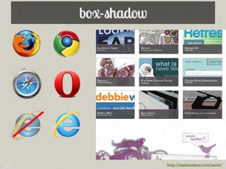 box-shadow




138                http://badassideas.com/work/
 