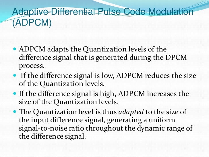 Adaptive Differential Pulse Code – TMNT