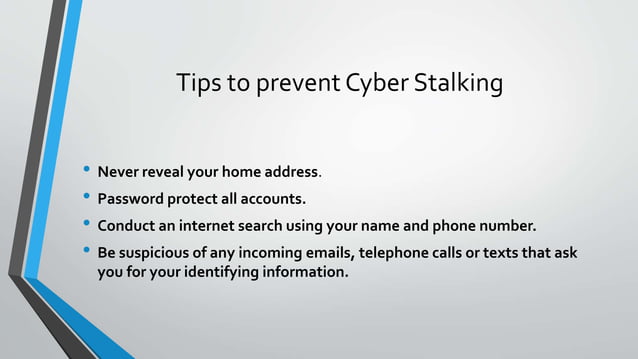 Cyber Stalking | PPT