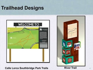 Trailhead Designs




 Calle Lorca Southbridge Park Trails   River Trail   42
 