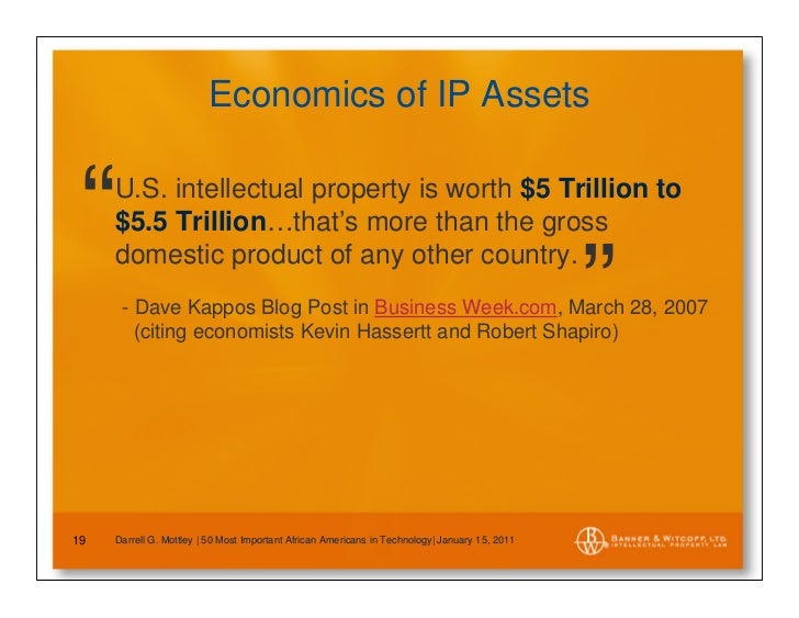 Creating Value From Innovation Using Intellectual Property