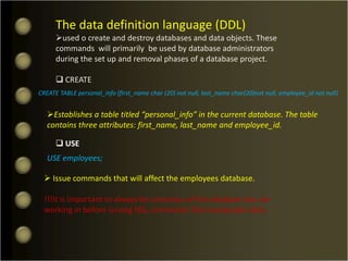 SQL can create new databases