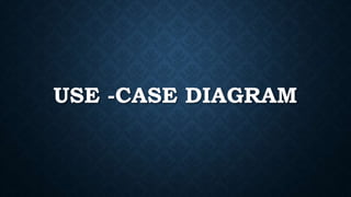 USE -CASE DIAGRAM
 