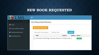 NEW BOOK REQUESTED
 