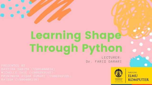 Learning shape with python
