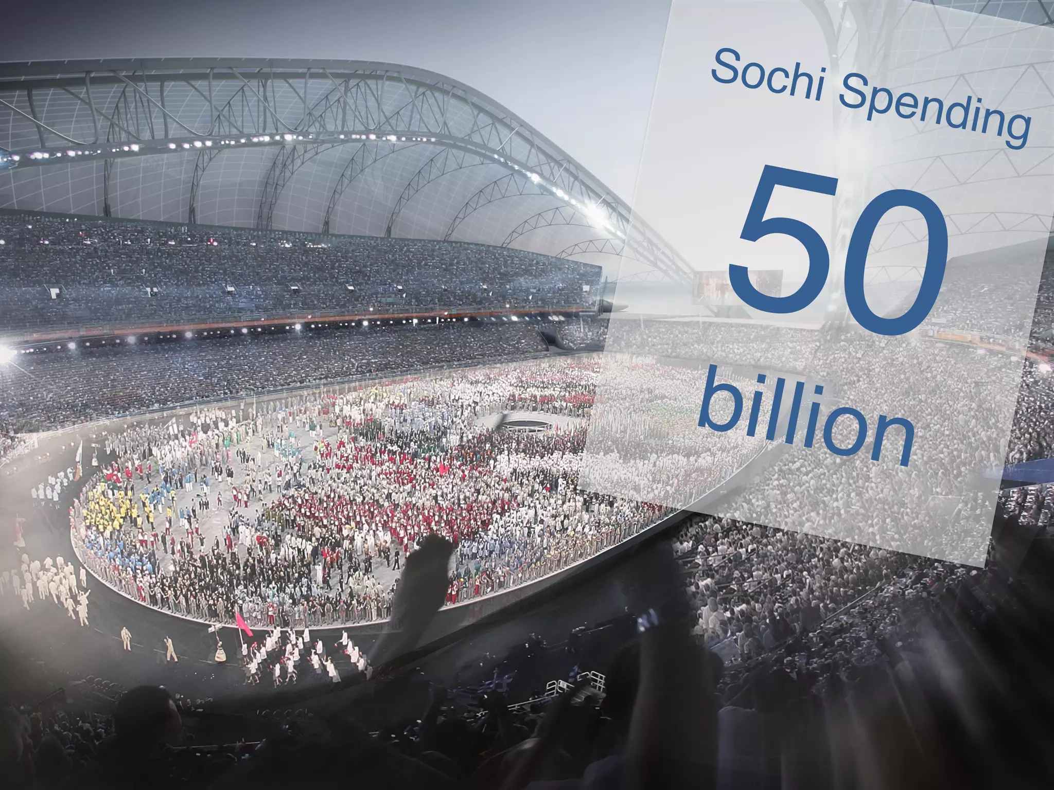 Sochi Spending!
50!billion!!
 