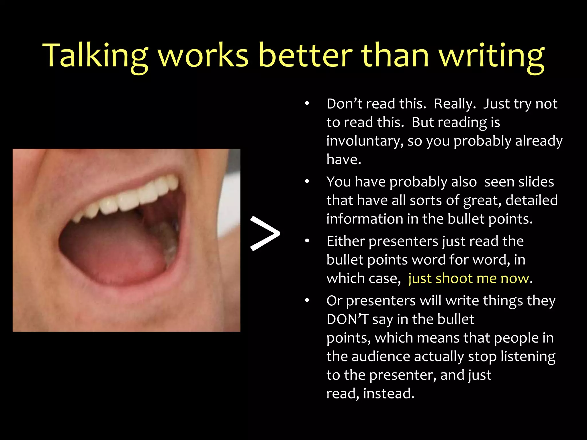 Specific images beat generic ones.