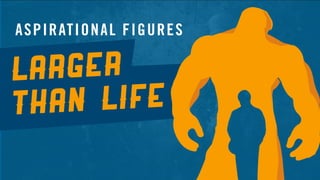 a
ASPIRATIONAL FIGURES
LARGER
THAN LIFE
 