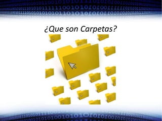 ¿Que son Carpetas?