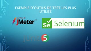 EXEMPLE D’OUTILS DE TEST LES PLUS
UTILISÉ
 