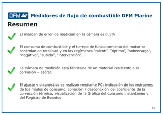 DFM Marine Medidores de flujo de combustible | PDF
