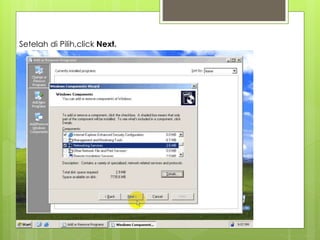 Setelah di Pilih,click Next.
 