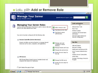  Lalu, pilih Add or Remove Role
 