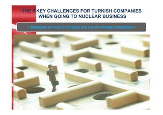 THE 5 KEY CHALLENGES FOR TURKISH COMPANIES
WHEN GOING TO NUCLEAR BUSINESS	
– Strategies on how to compete and use the foreign competition–	
 