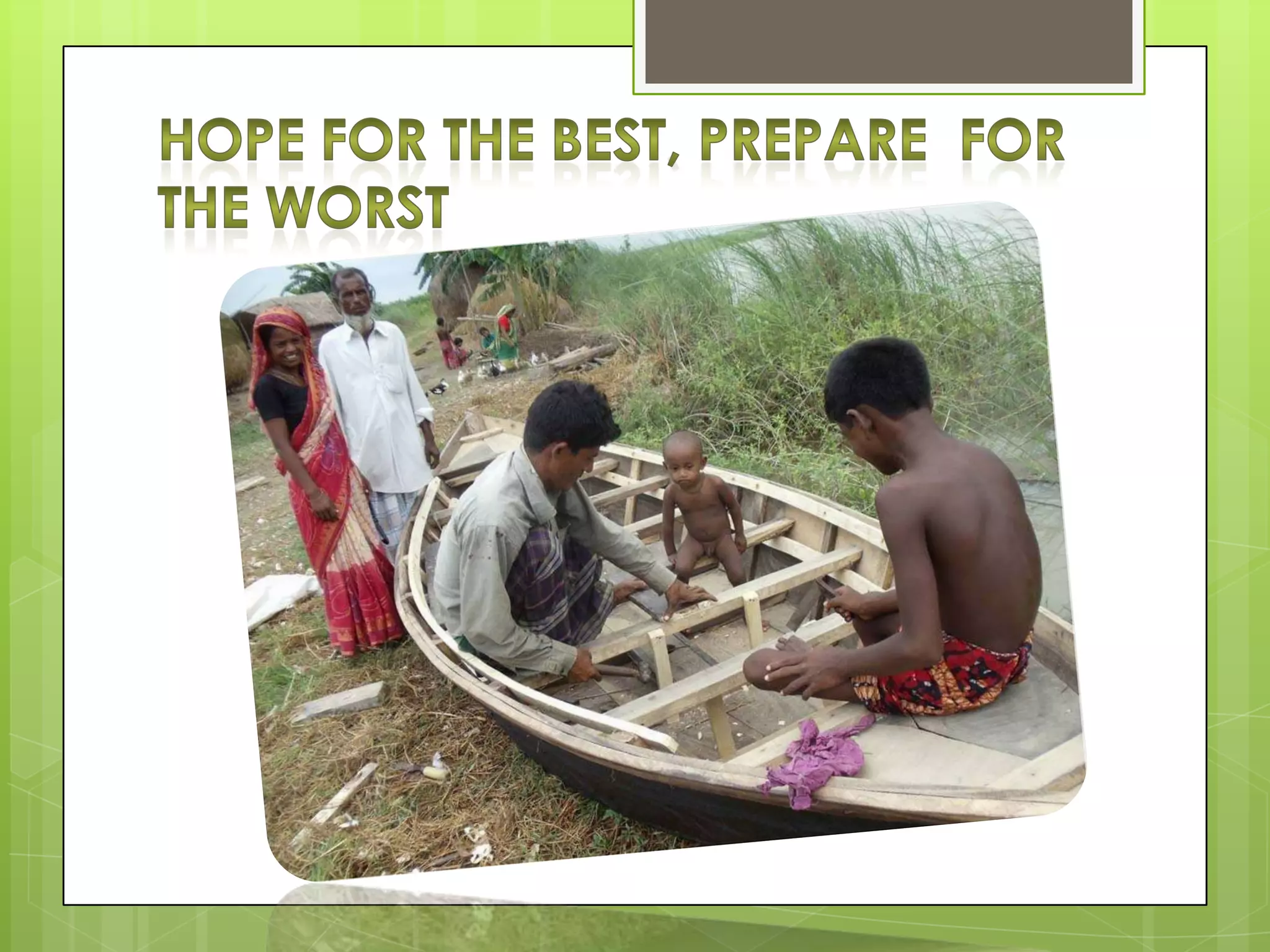 Presentation DIPECHO Program on Disaster Risk Reduction in Bangladesh