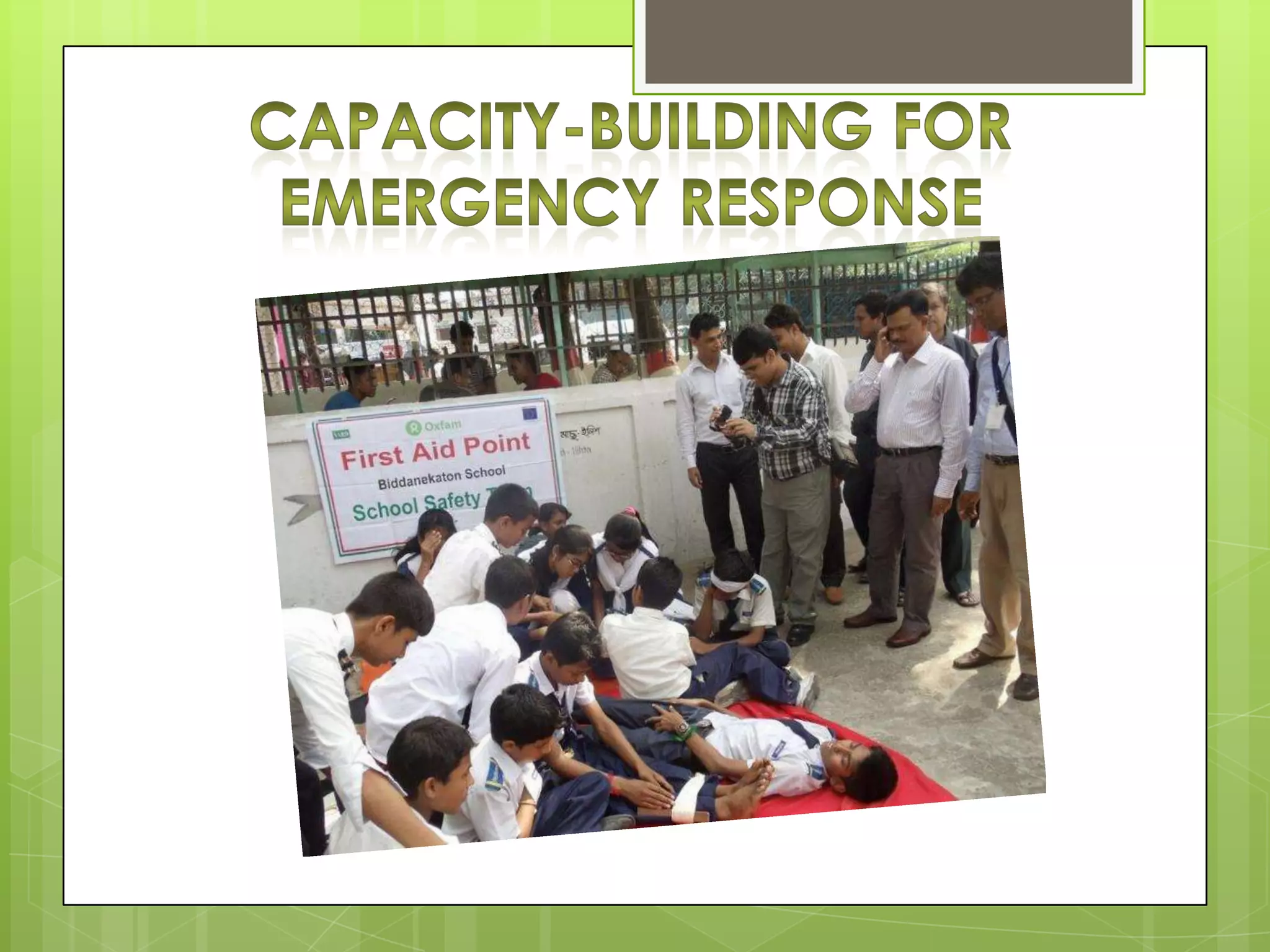 Presentation DIPECHO Program on Disaster Risk Reduction in Bangladesh